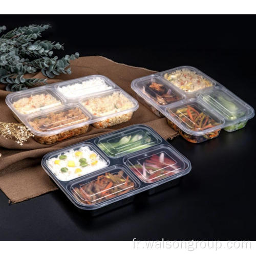 Plastique jetable Boîte à lunch à emporter / récipient alimentaire